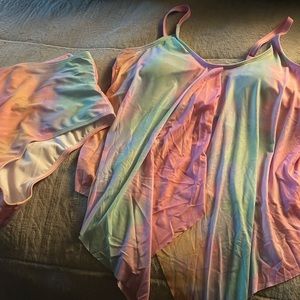 SHEIN 2 piece tye dye bathing suit